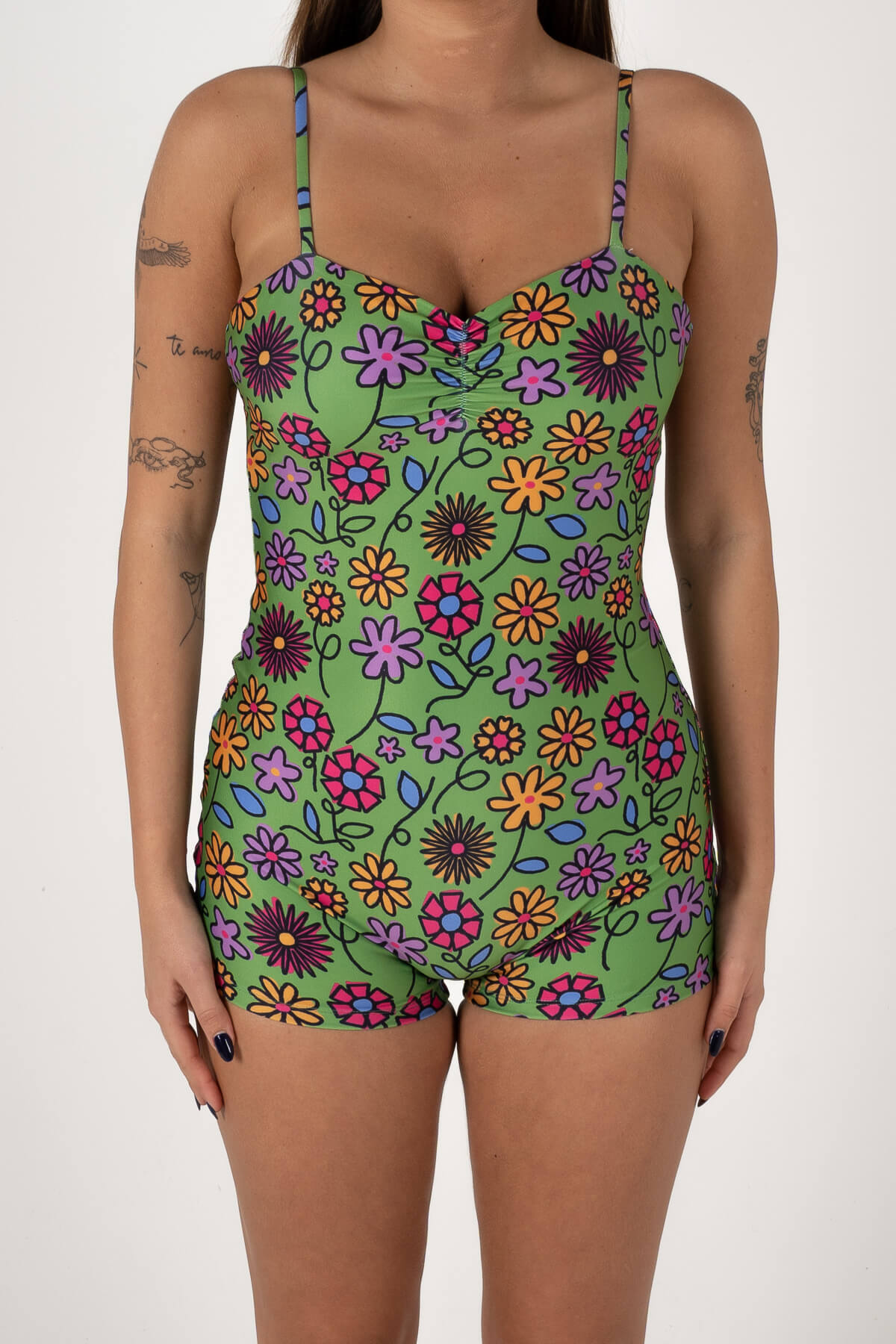 Oh Baby Surf Suit | Green Flower