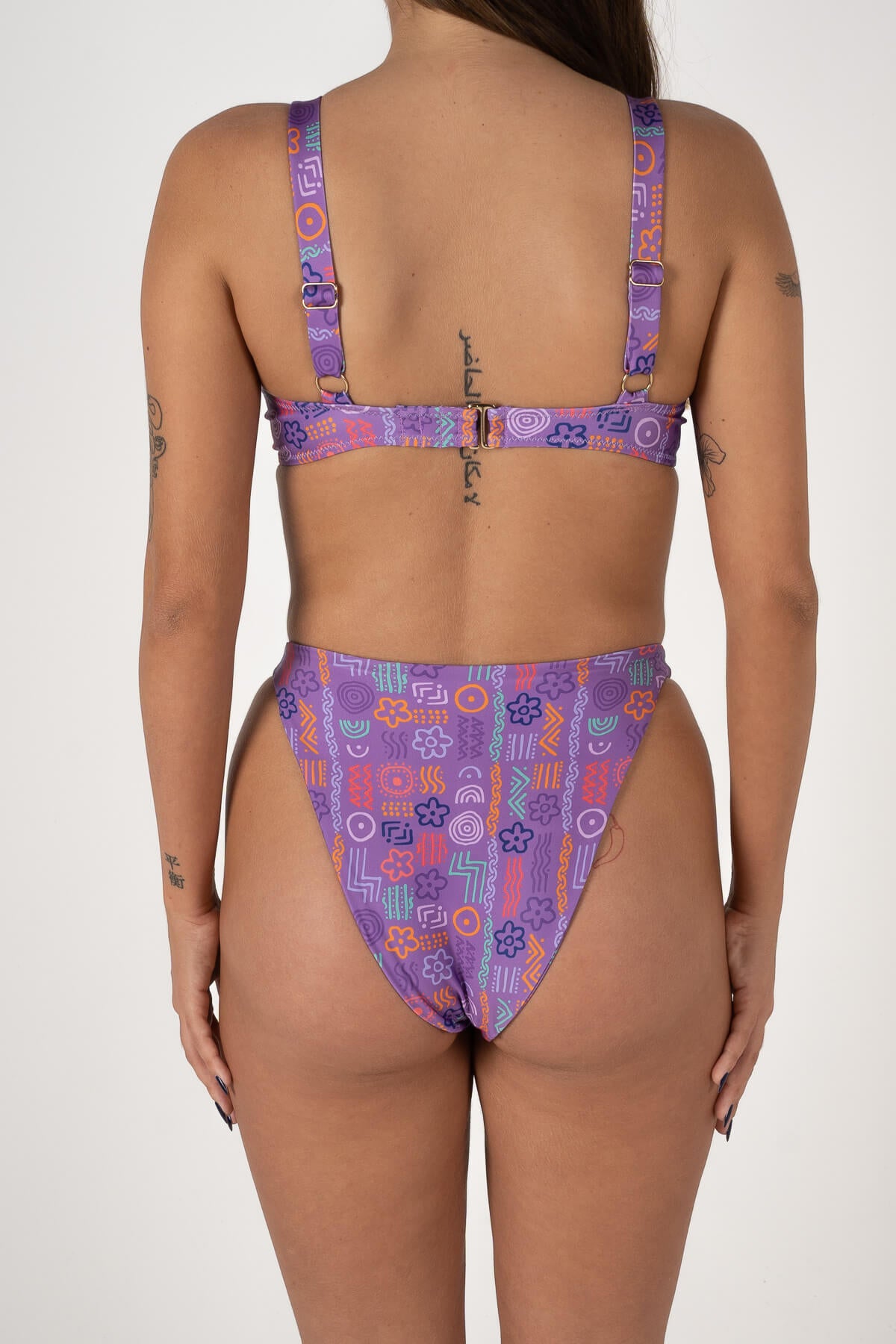 Bang Bang Bikini Bottoms | Purple Paint