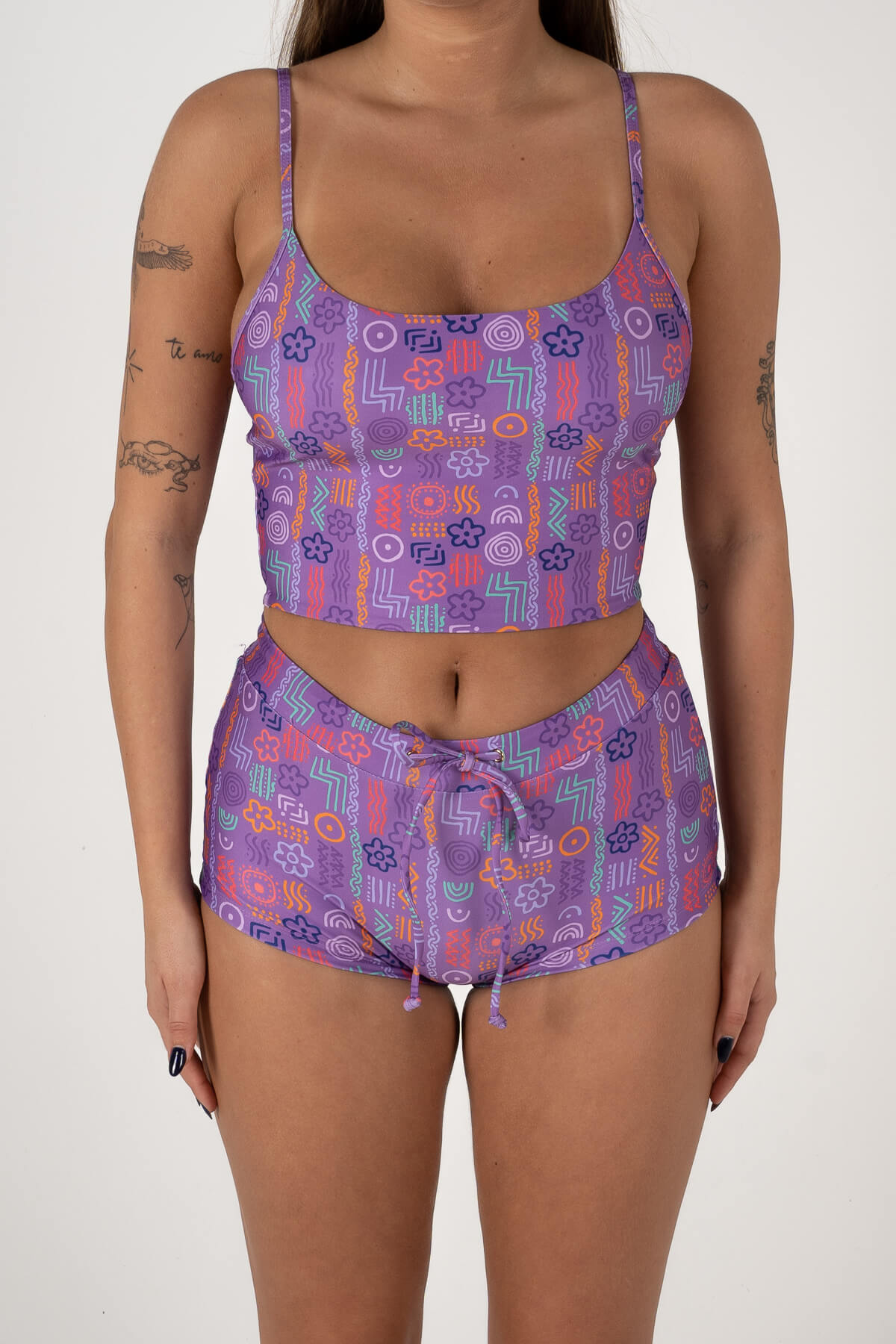 Eighty Eight Shorts | Purple Paint