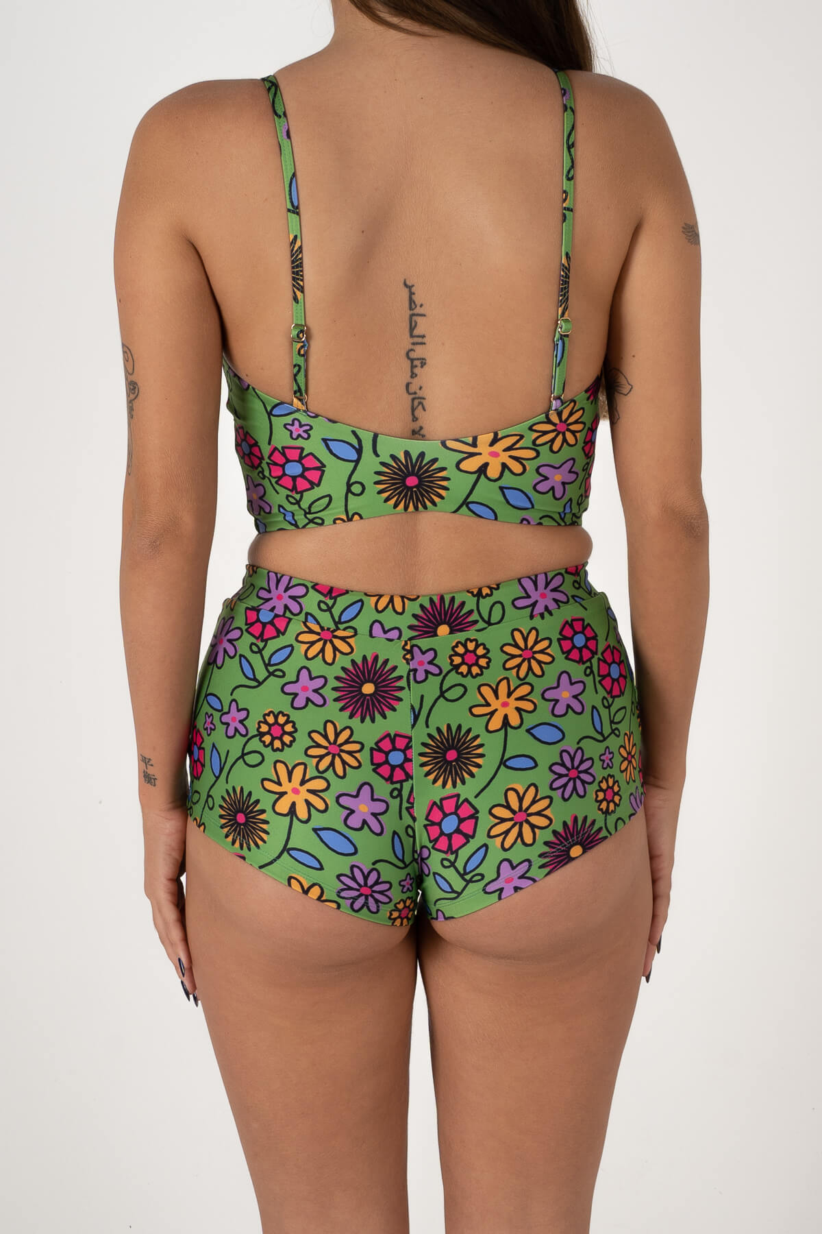 Eighty Eight Shorts | Green Flower