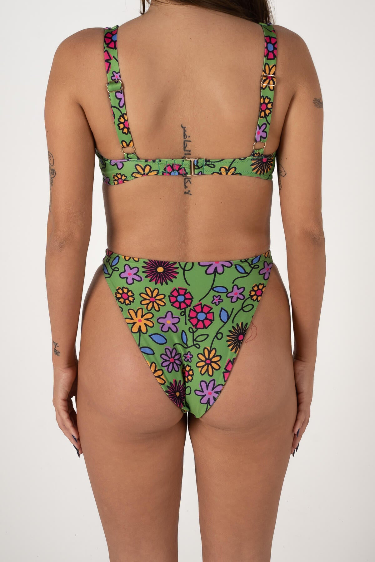 Bang Bang Bikini Bottoms | Green Flower