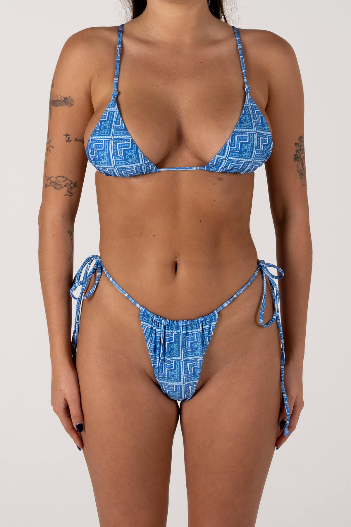 TanTime Bikini Bottoms | Blue Stack