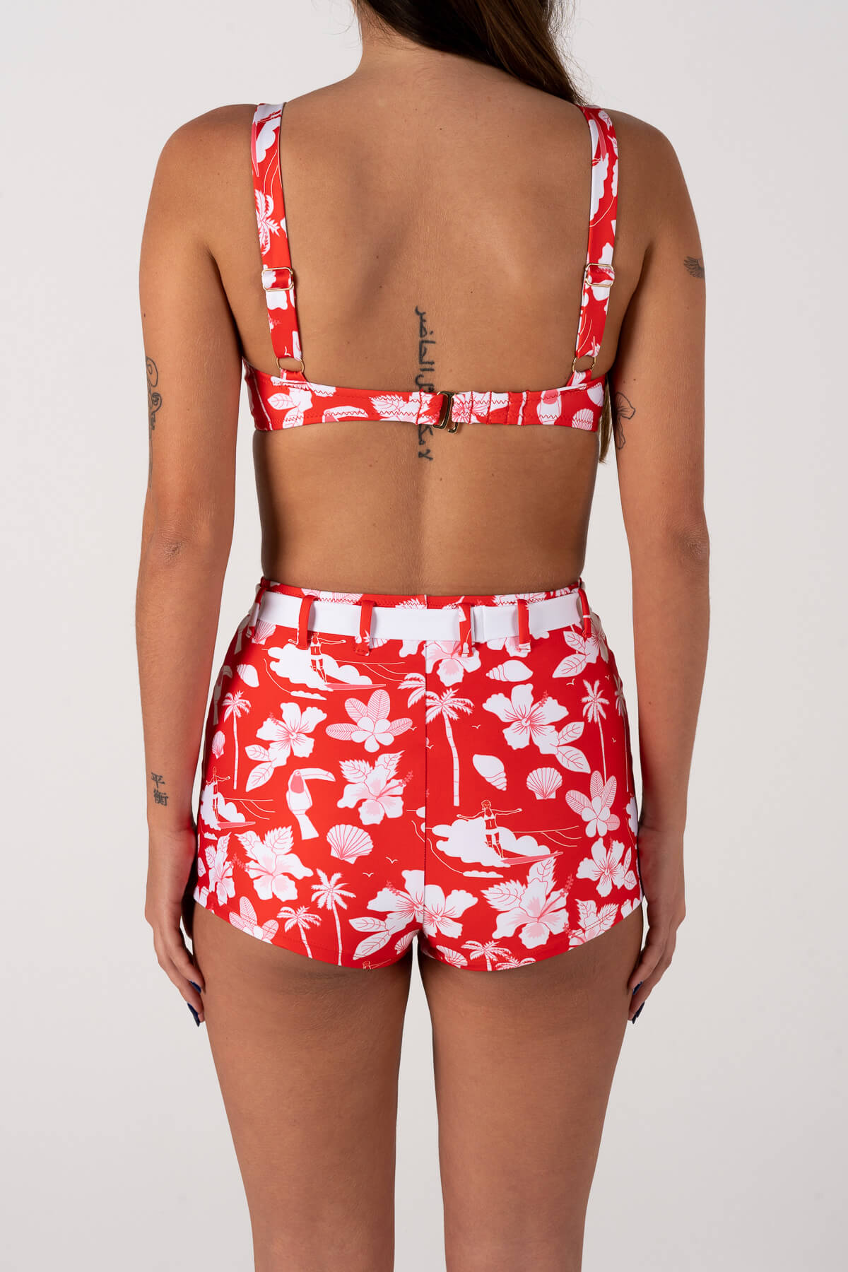 BoomPow Bra Cup Top | Hawaii Red