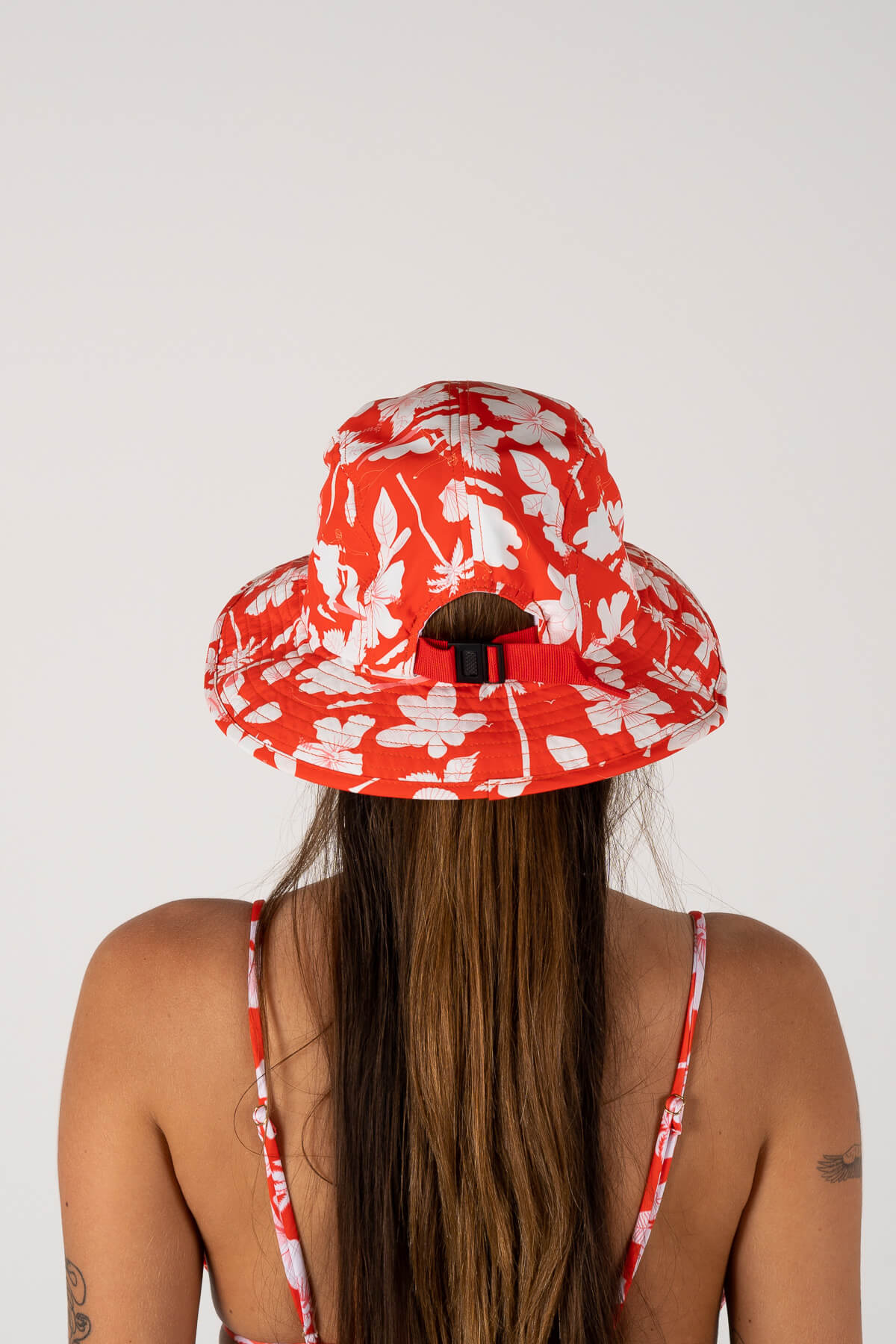 Tropical Thoughts Surf Hat | Hawaii Red