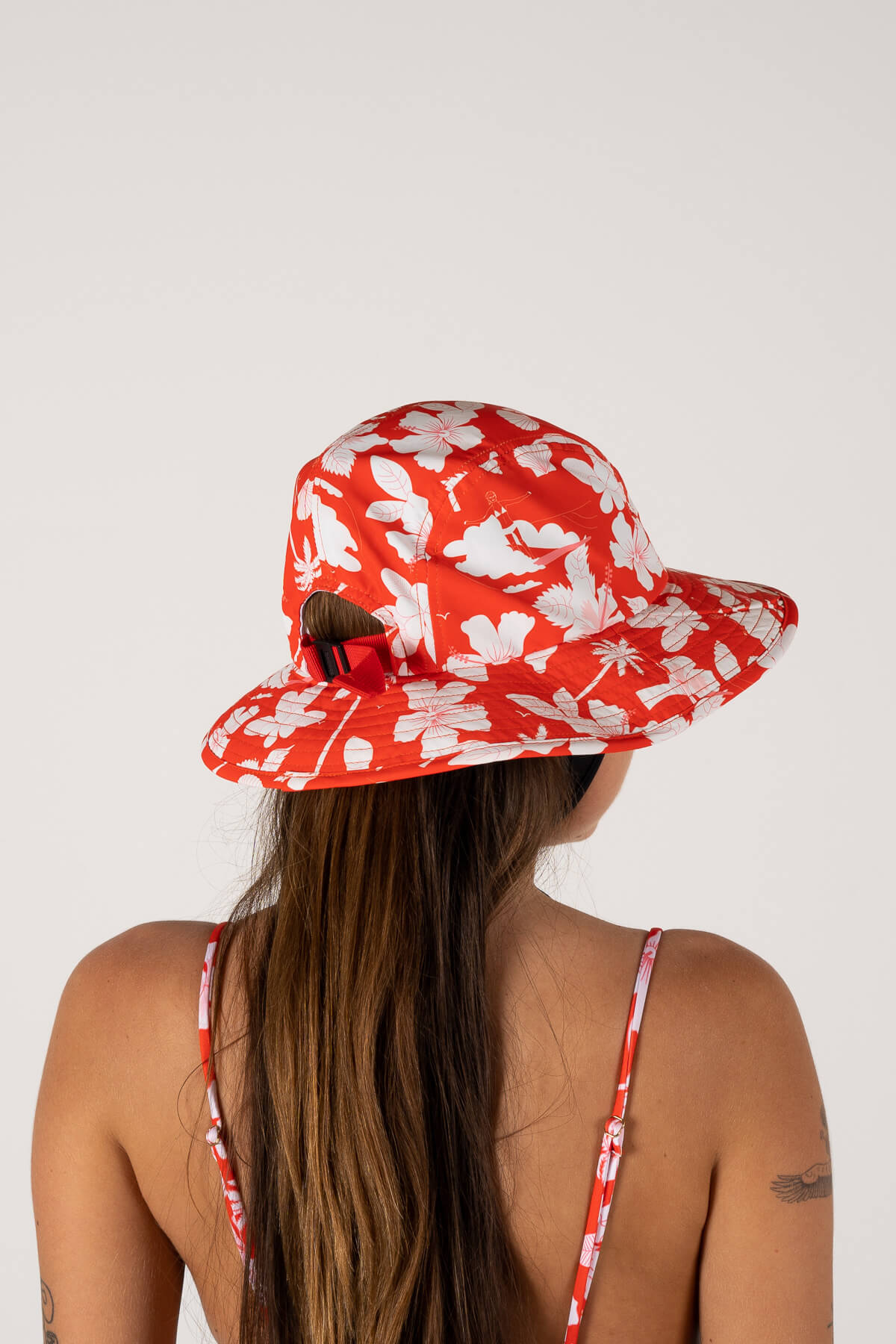 Tropical Thoughts Surf Hat | Hawaii Red