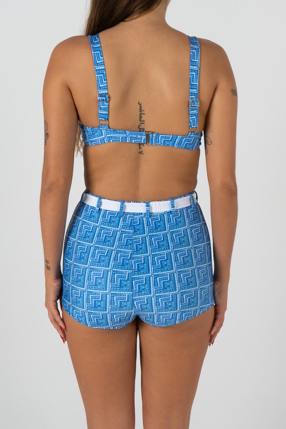 BoomPow Bra Cup Top | Blue Stack