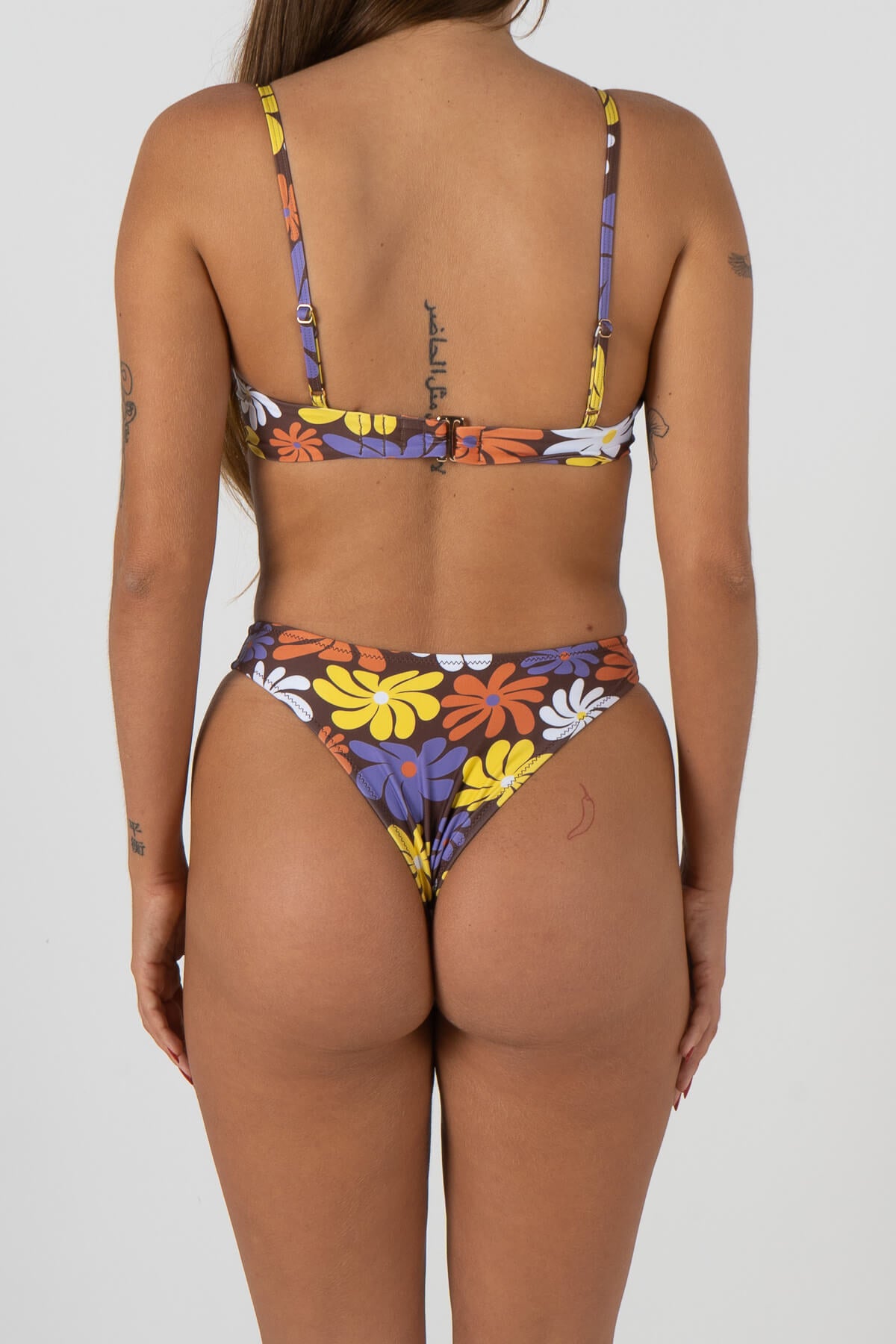 NiceDay Bikini Bottoms | Choc Flower