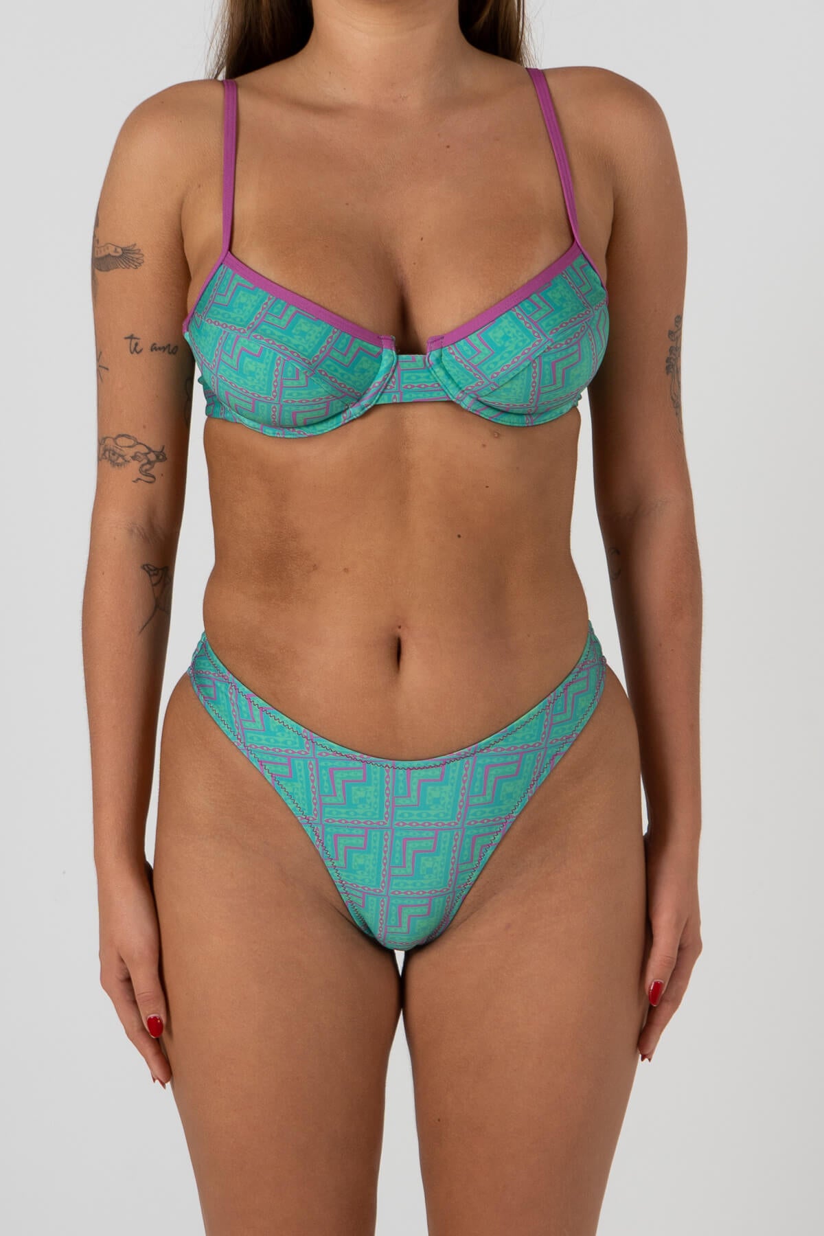 NiceDay Bikini Bottoms | Green Stack