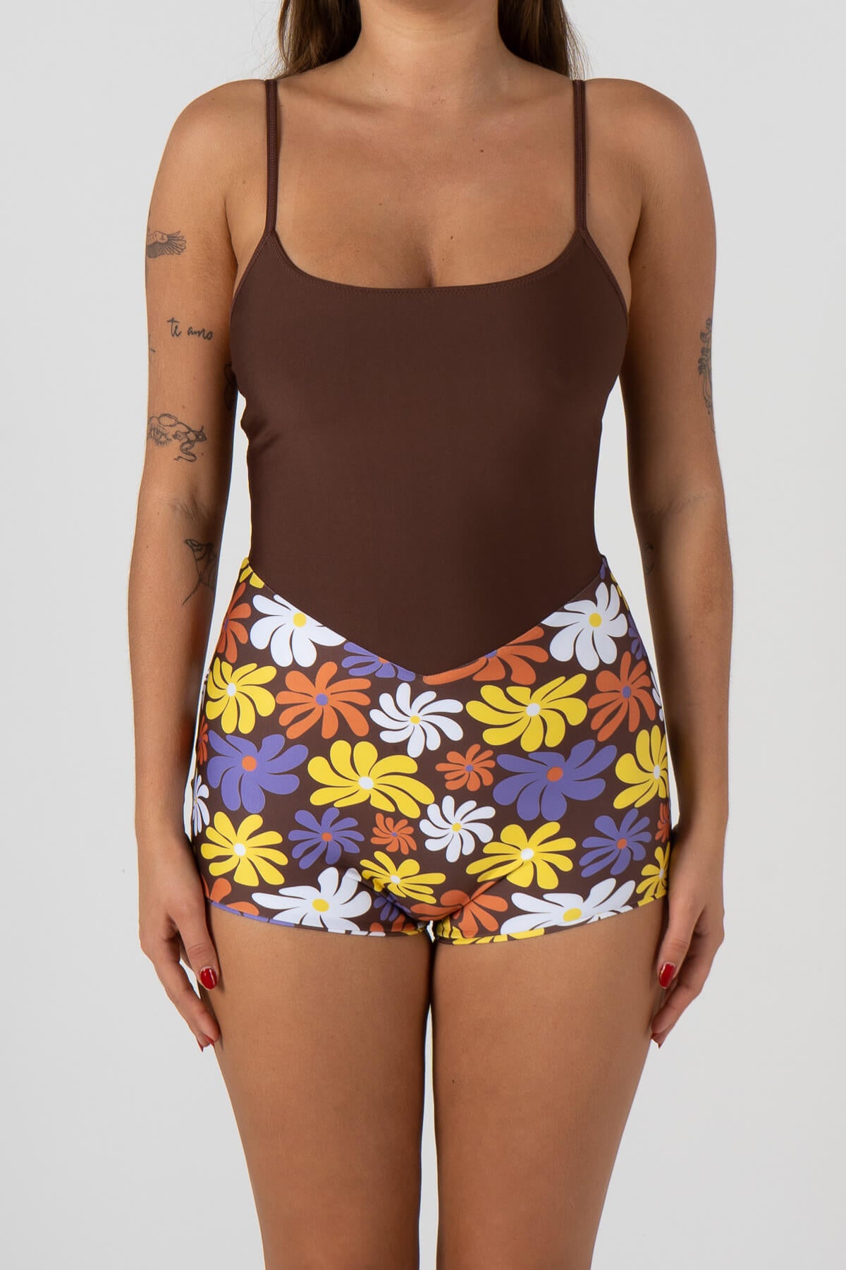 Holiday Surf Suit | Choc Flower