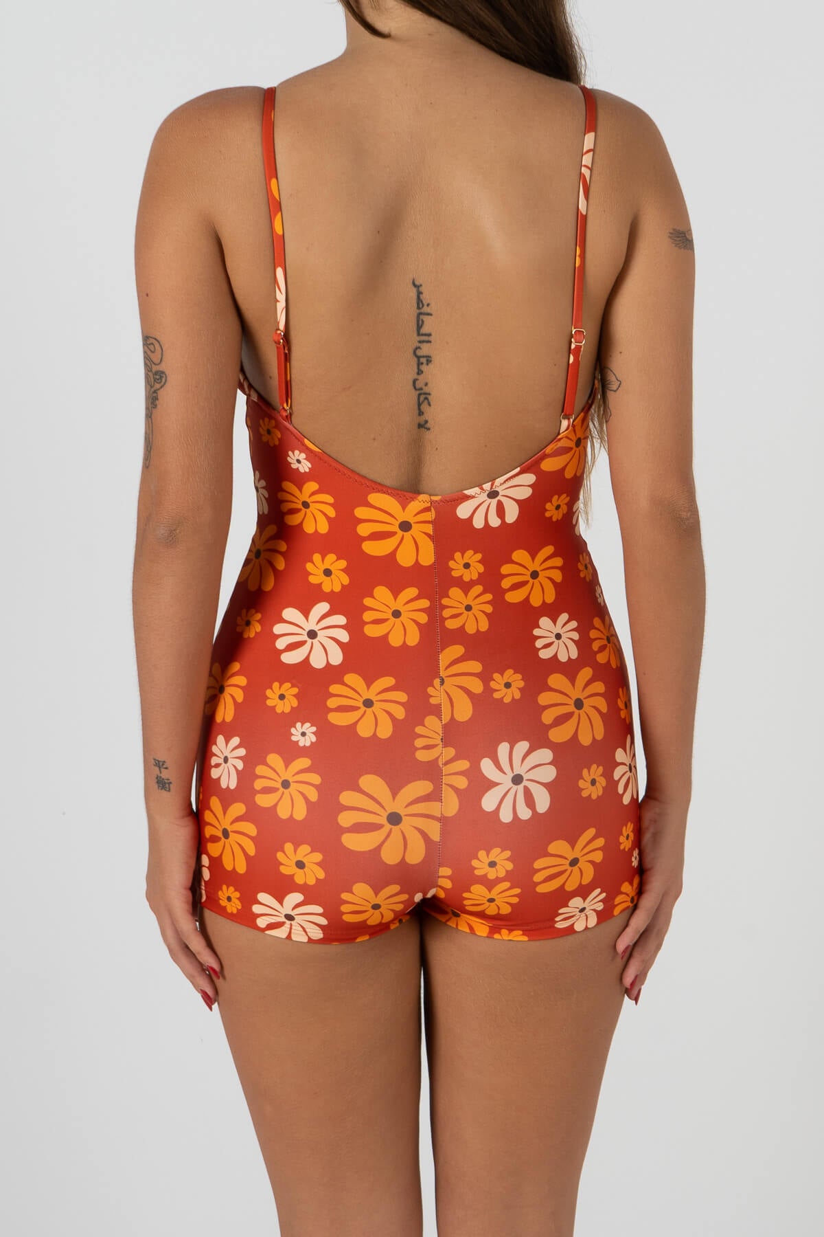 SunRays Surf Suit | Red Flower